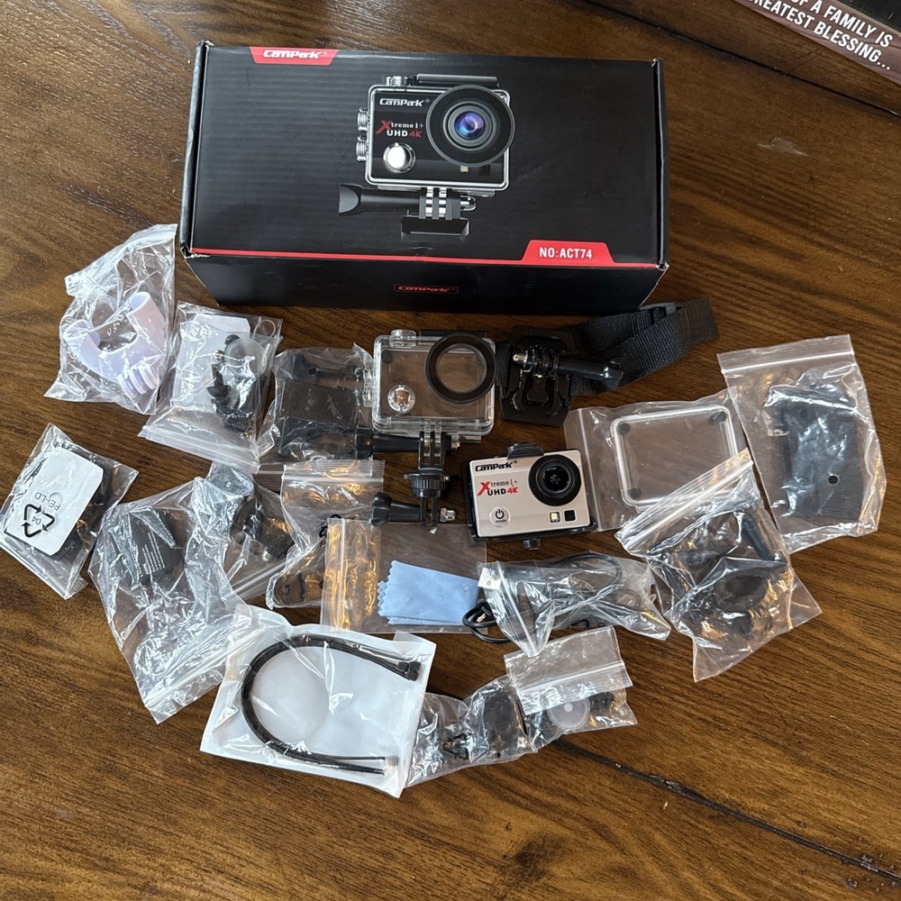 Campark ACT74 Xtreme I+ UHD 4K Action Camera - Waterproof/ Clear Case‎ - Wi-Fi -